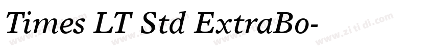 Times LT Std ExtraBo字体转换